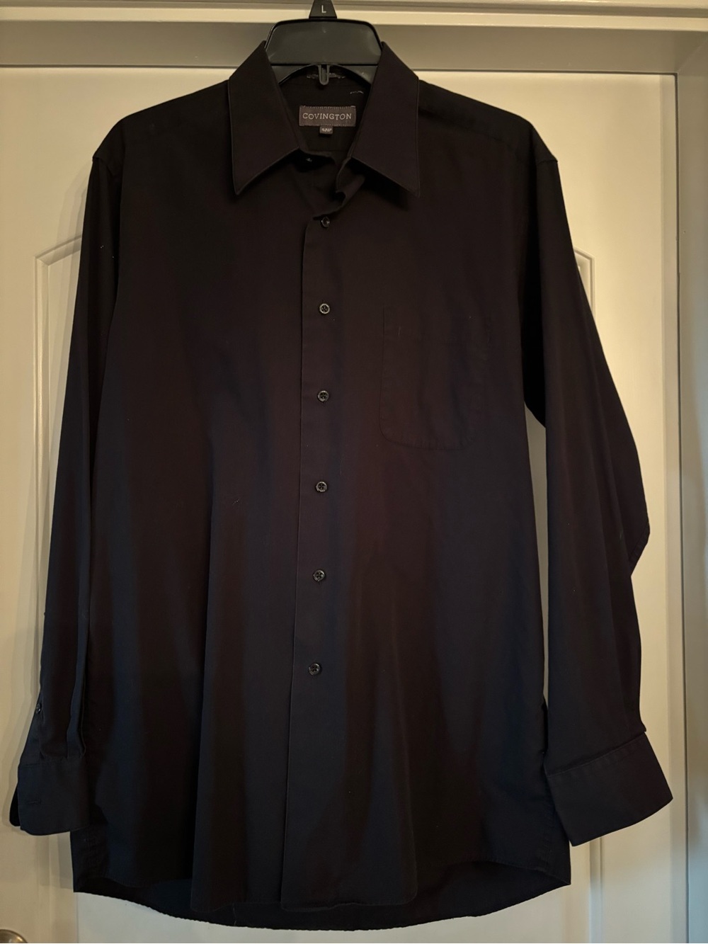 Mens Covington Button Down Collar Shirt Dark NavyNWOT Sze M Neck15-15 1/2  34/35